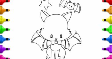 imagem de morcego para pintar